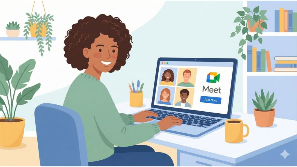 【初心者向け】GoogleカレンダーでGoogle Meet会議を設定・参加する方法