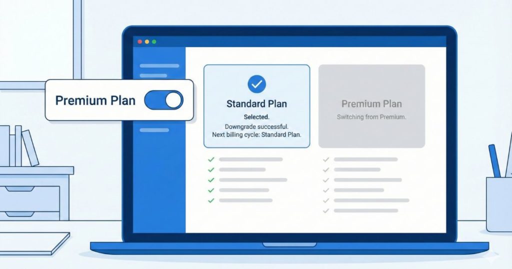 CursorのPro+プランからProプランへダウングレードする方法【3分で完了】