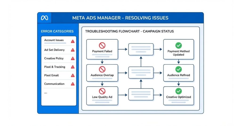 【保存版】Meta広告エラー解消 完全ガイド｜原因と対処法を全種類まとめ